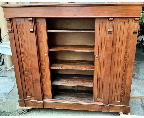 Credenza - libreria ad ante scorrevoli