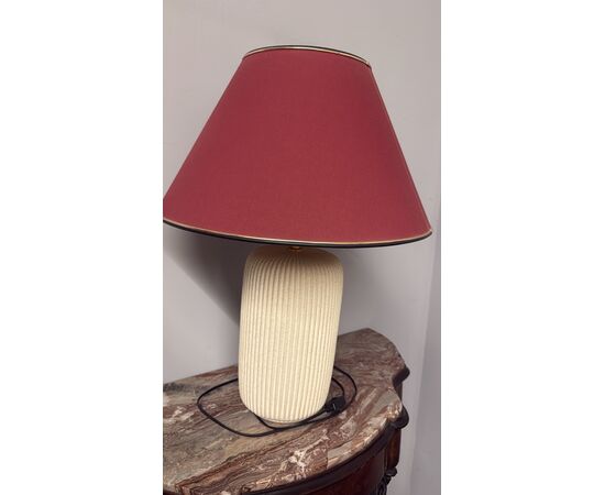 20th-century ceramic lamp, 70x50cm, marble effect