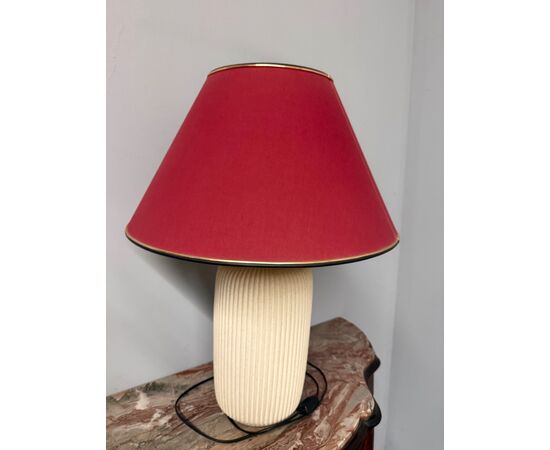 20th-century ceramic lamp, 70x50cm, marble effect