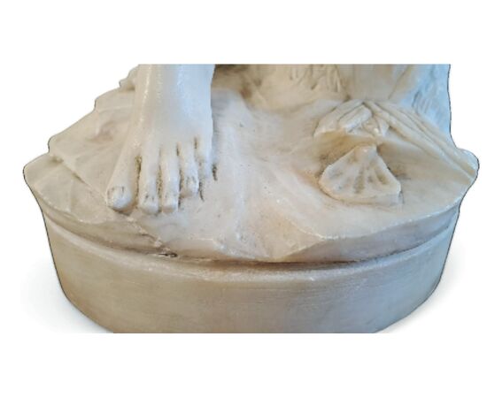 SCULTURA IN ALABASTRO - "VENERE AL BAGNO"- XIX SEC