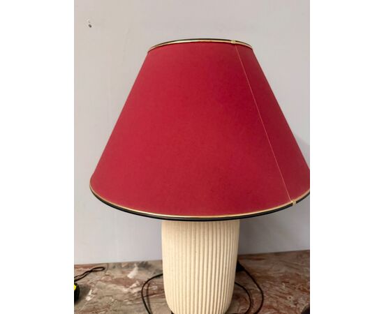 20th-century ceramic lamp, 70x50cm, marble effect