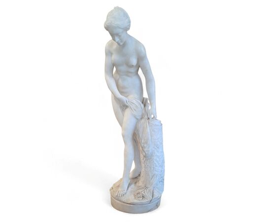SCULTURA IN ALABASTRO - "VENERE AL BAGNO"- XIX SEC
