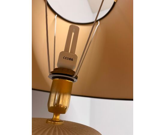 20th-century ceramic lamp, 70x50cm, marble effect