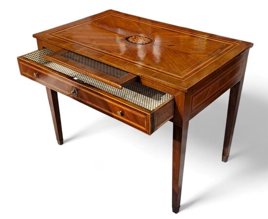 PICCOLO SCRITTOIO LASTRONATO - LOMBARDIA - LUIGI XVI