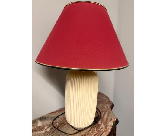 20th-century ceramic lamp, 70x50cm, marble effect