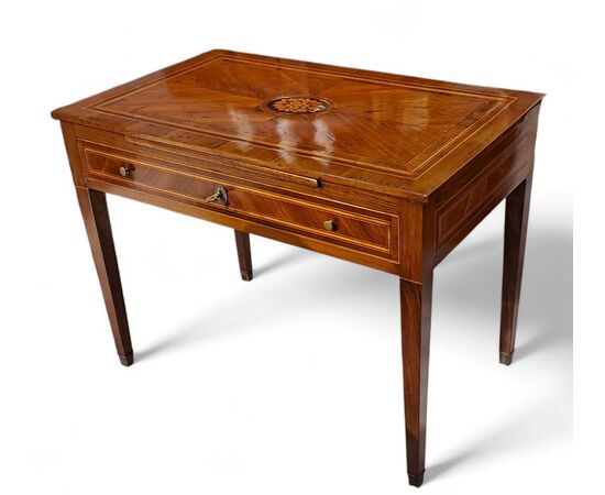 PICCOLO SCRITTOIO LASTRONATO - LOMBARDIA - LUIGI XVI