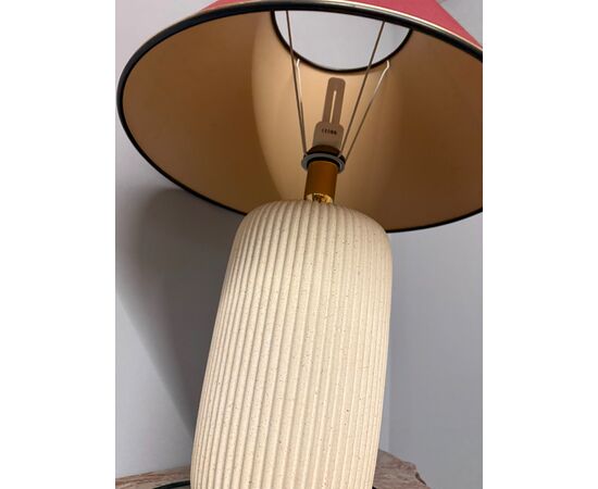 20th-century ceramic lamp, 70x50cm, marble effect