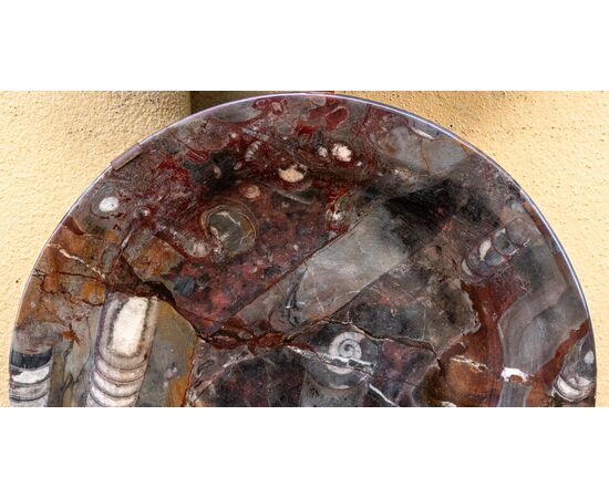 Antico piatto con ammoniti - probabile XVII secolo