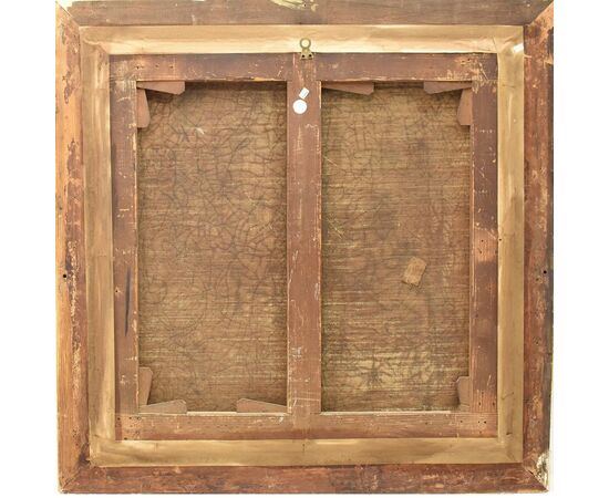 QUADRI ANTICHI, MITOLOGIA GRECA, PARIDE ED ELENA CON AFRODITE, OLIO SU TELA, OTTOCENTO. (QM245)