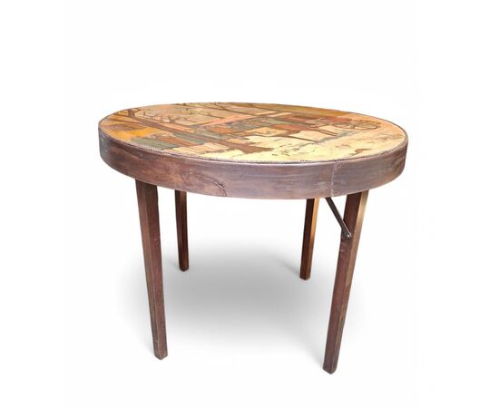 Tavolino dipinto da Ottorino Garosio