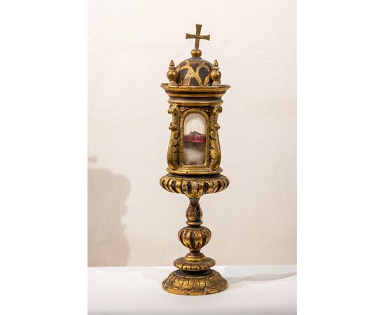 Reliquiario in legno San Lucio - XVII secolo