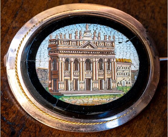 Micromosaico ovale - XIX secolo