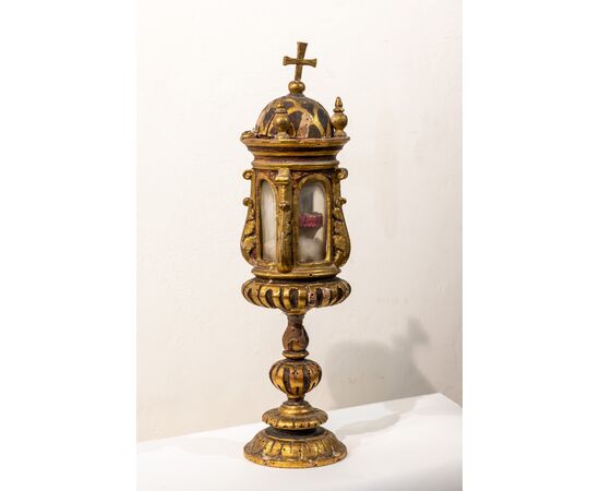 Reliquiario in legno San Lucio - XVII secolo