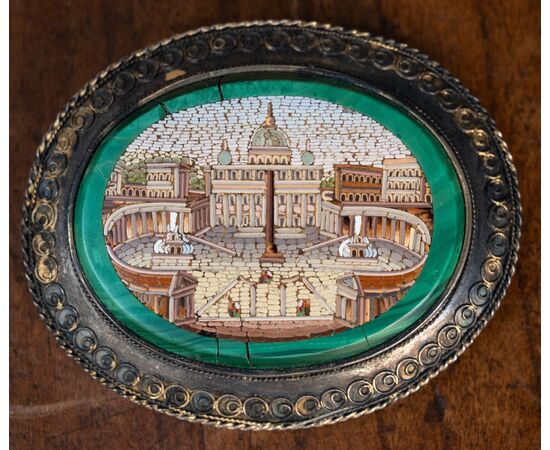Micromosaico ovale - XIX secolo