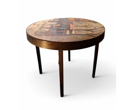 Tavolino dipinto da Ottorino Garosio