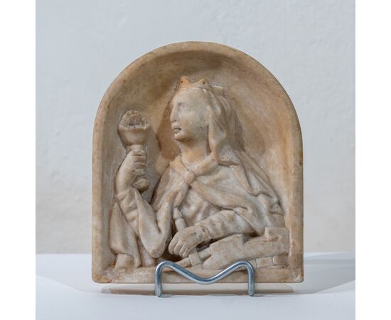 Altorilievo Santa Caterina - Marmo - Toscana XV secolo