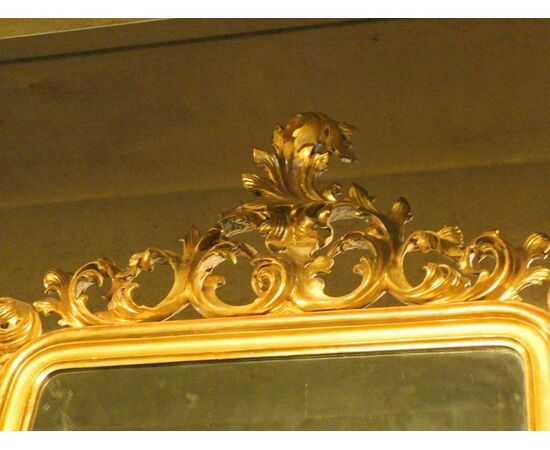 specc124 large sculpted and gilded mirror, h 210 x 135 cm wide     