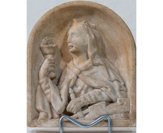 Altorilievo Santa Caterina - Marmo - Toscana XV secolo