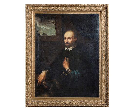 Anonymous of the 17th century, "Portrait of a gentleman"