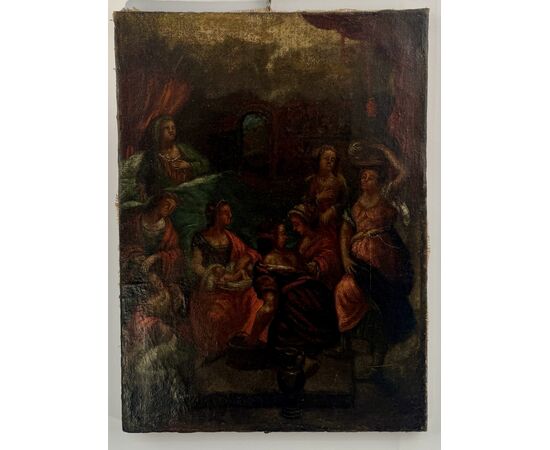 Anonymous 17th century, "Nativity of the Virgin"