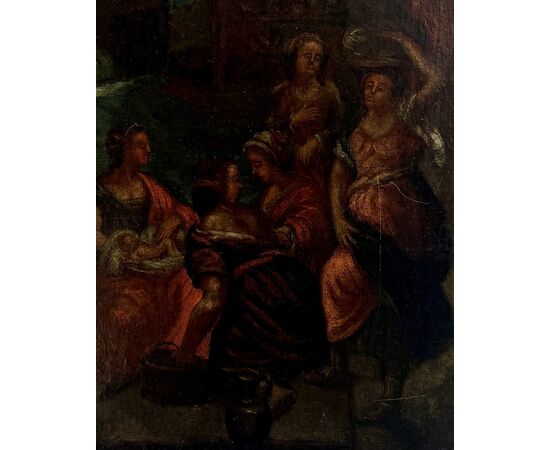 Anonymous 17th century, "Nativity of the Virgin"