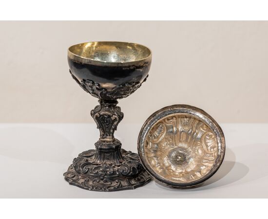 Pisside in argento XVIII secolo - Piccola rottura sulla base