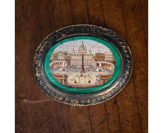 Micromosaico ovale - XIX secolo