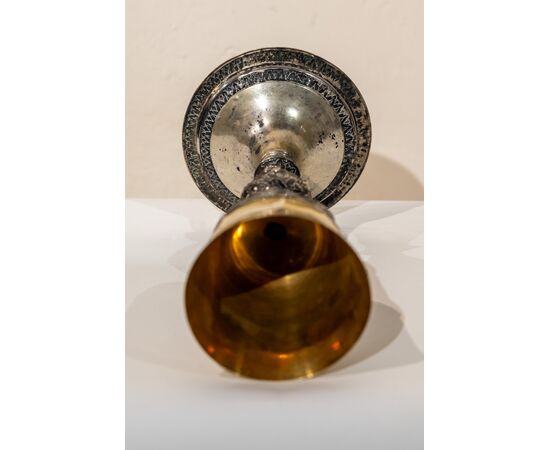 Liturgical silver chalice - 17th century