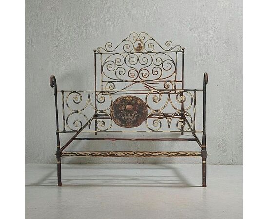 WROUGHT IRON BED - GENOA - 18TH CENTURY
