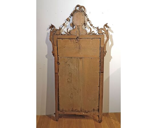 SPECCHIERA NEOCLASSICA DORATA FINE XVIII SECOLO