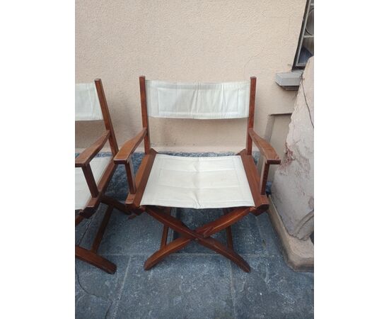 set di 4 sedie da regista con design iconico