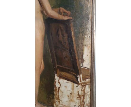 PAINTING WITH FEMALE NUDE, SECOND HALF OF THE 19TH CENTURY