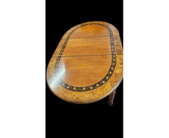 Inlaid Oval Table