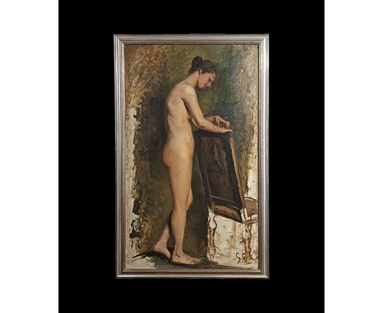PAINTING WITH FEMALE NUDE, SECOND HALF OF THE 19TH CENTURY