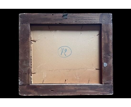 Oil on canvas painting, Venetian view. E. Zeno (Eugenio Bonivento). Chioggia 1880-Milan 1956