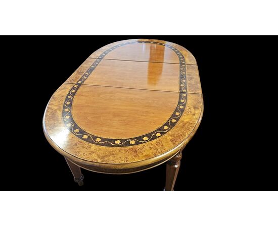 Inlaid Oval Table