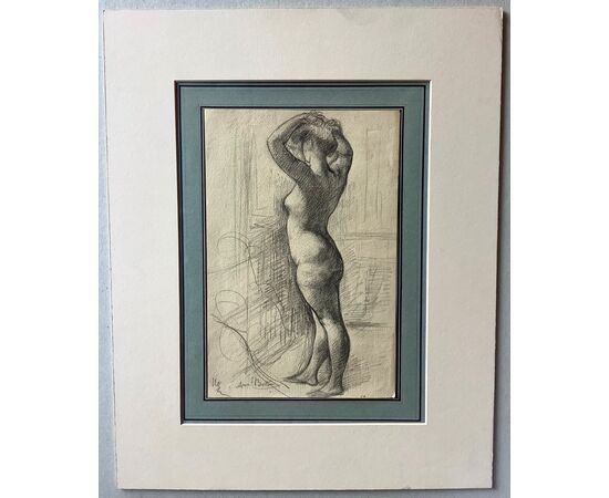 Standing female nude.