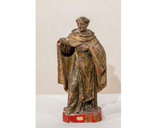 Polychrome wood Saint - Spain 17th century