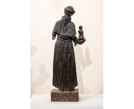 Sant'Antonio con bambino -Legno XVII secolo