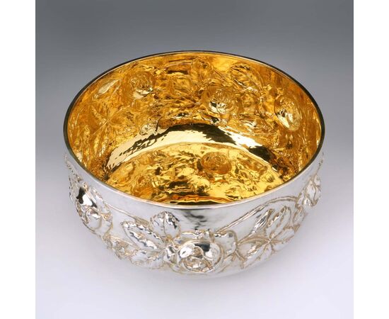 Portafrutta in Argento Manifattura Brandimarte Firenze Italia Seconda Metà '900