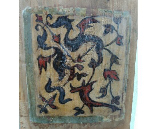 Exceptional 15th century painted ceiling table     