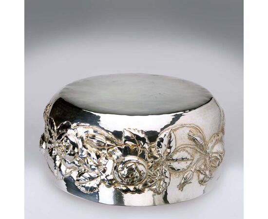 Portafrutta in Argento Manifattura Brandimarte Firenze Italia Seconda Metà '900