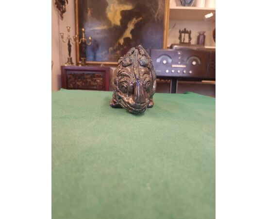 Rinoceronte in ceramica Raku