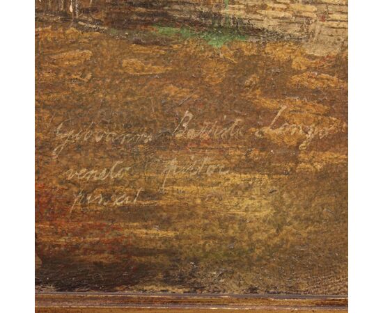 Italian seascape painting from 20th century