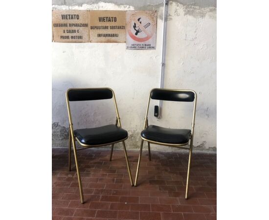 Set di 10 sedie vintage apribili, da cinema o teatro con carrello originale