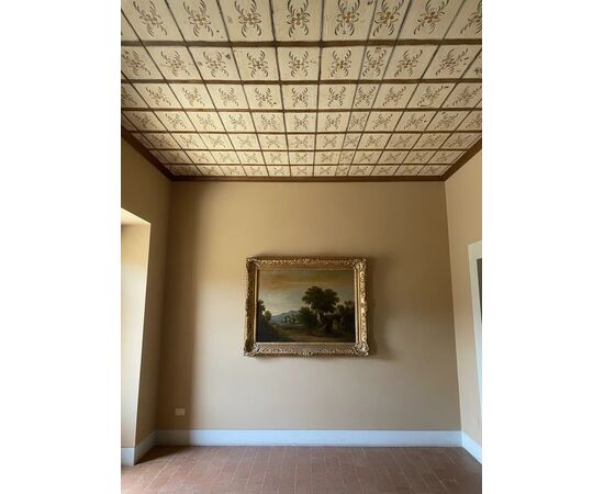 
Antiche Tavole da Soffitto Dipinte in Legno - Sicilia XVIII Sec.