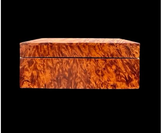 Scatola in radica di tuja.Periodo D’eco’.