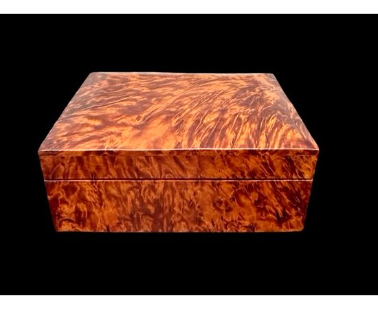 Scatola in radica di tuja.Periodo D’eco’.