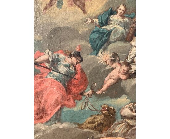 Giovanni Antonio Guardi (Vienna 1699 - Venezia 1760) - Allegoria del Buon Governo.
