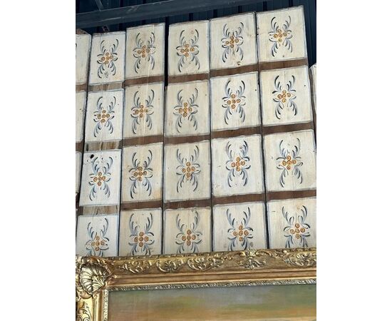 
Antiche Tavole da Soffitto Dipinte in Legno - Sicilia XVIII Sec.